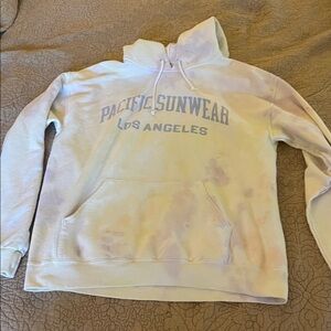 Pacific Sunwear Cream and Purple Sweatshirt